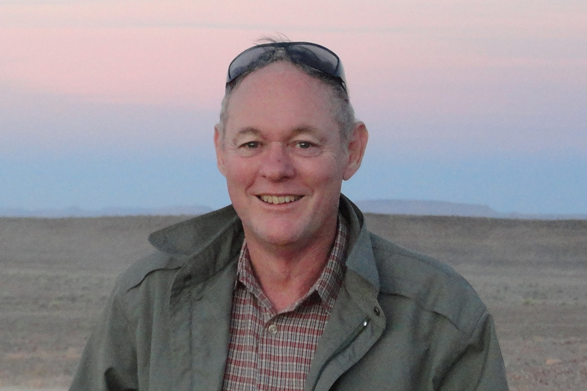 Steven on a geology field trip to Namibia, Southern Africa.