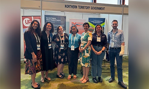 Staff at the Northern Territory Government Booth