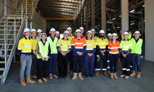 NT Government, Power and Water, and contractors during the commissioning tour.