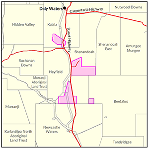 Dunmarra locality map