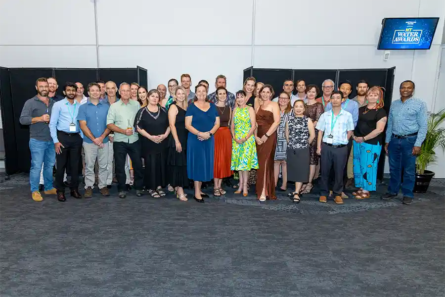 Water Resources and Office of Water Security staff celebrated 70 years of the water resources division at the Australian water Association NT Awards dinner.
