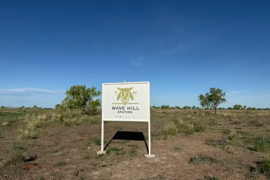 Heading onto Wave Hill Station