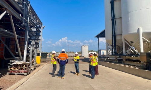 Global Resource Recovery East Arm facility tour to better understand its liquid recycling operations and expansion plans