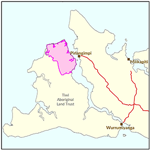 North East Bathurst Island locality map