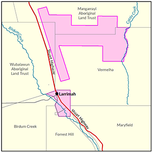 Larrimah locality map