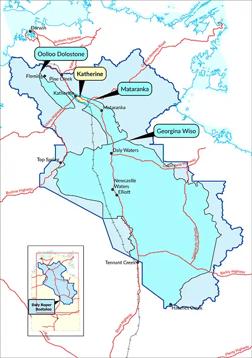 Katherine Water Allocation Plan area map