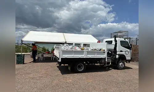 Hornibrook’s Wharf collection site – Larrakia Nation truck of bagged general waste