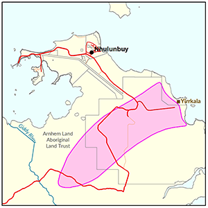 Nhulunbuy locality map