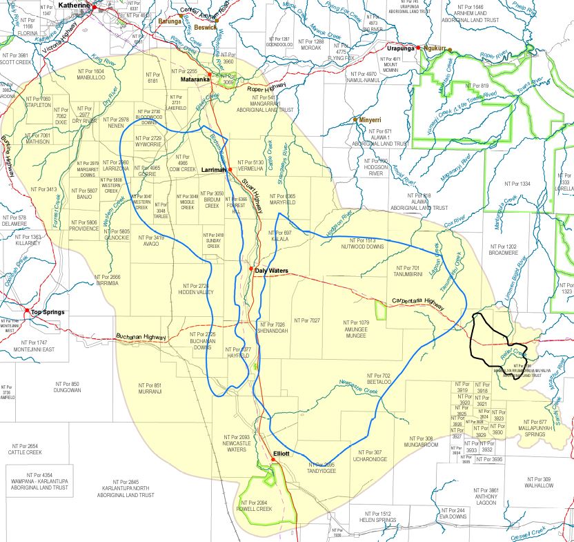 The Beetaloo Sub-basin is a geological unit that contains deep sedimentary rock formations that are prospective for petroleum resources. It covers approximately 28,000 km2.