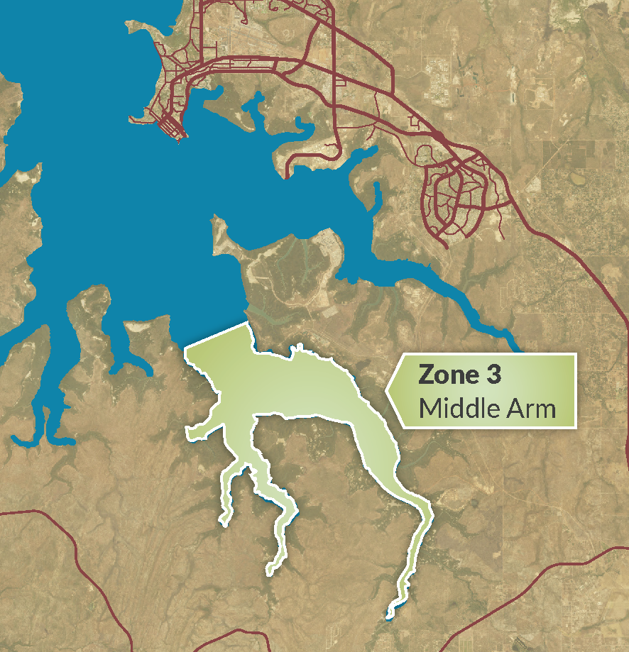 Zone 3 - Middle Arm map 2020