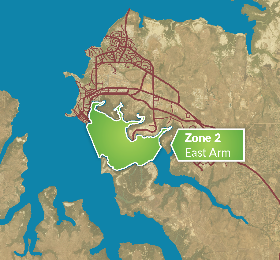 Zone 2 - East Arm map 2020