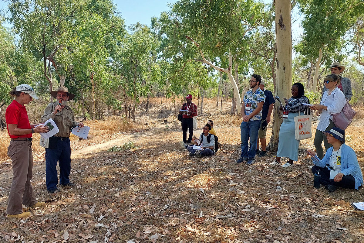Dave Liddle, leader of Adopt a Spot group, presenting at the Society of Ecological Restoration Conference in September