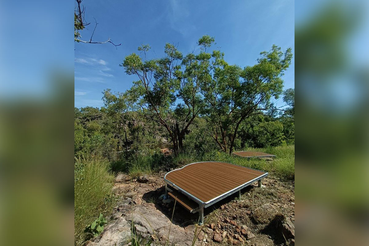 Crystal Falls Sleeping Platforms, Jatbula Trail NT.